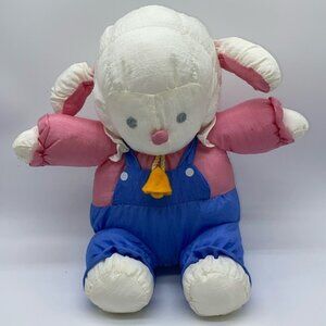 Department 56 Parachute Lamp Sheep Plush Easter Stuffed Animal Vintage